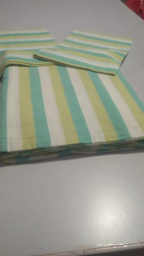 BEDSHEET STRIPE 90X108 2 PILLOW COVER